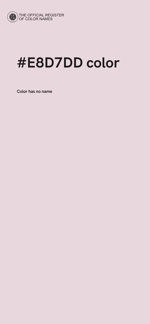 #E8D7DD color image