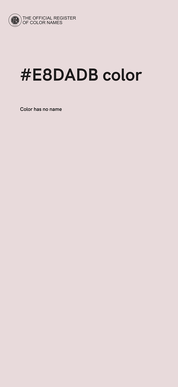 #E8DADB color image
