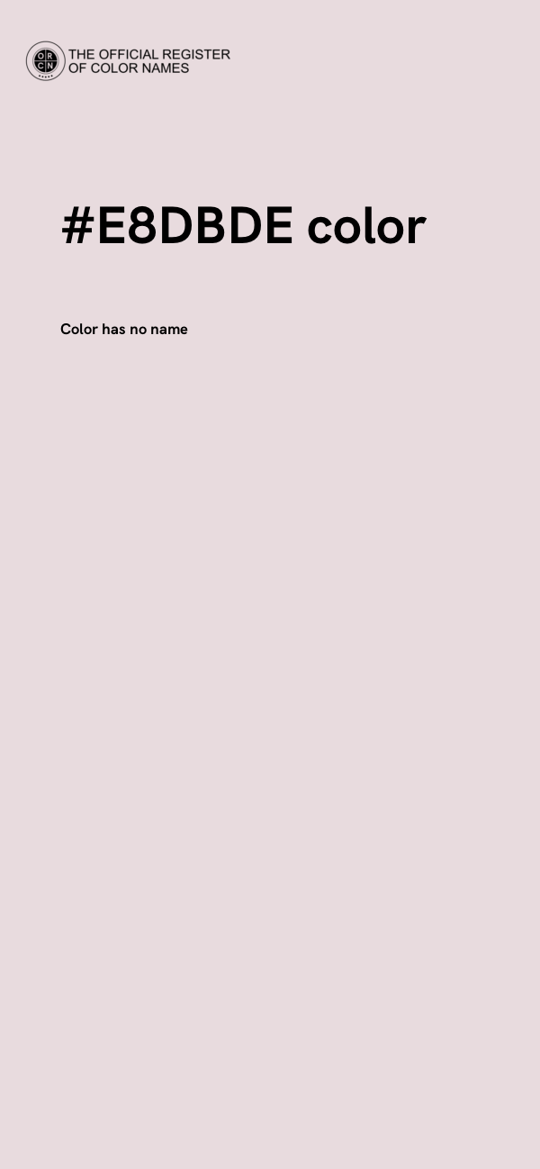 #E8DBDE color image