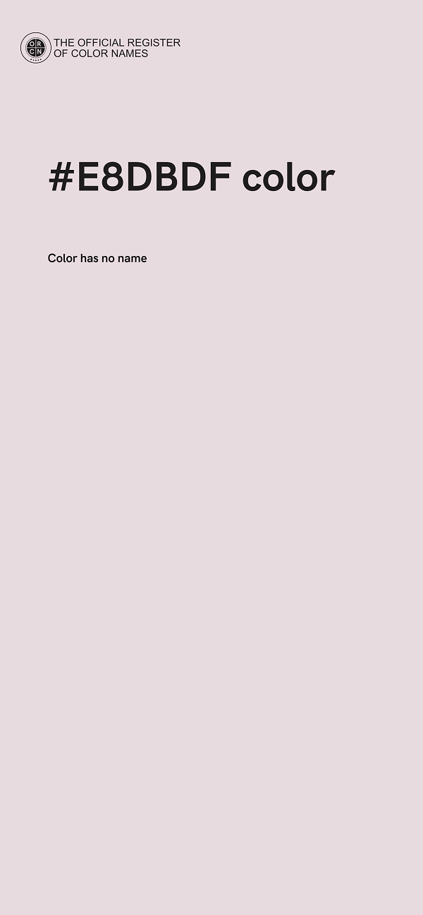 #E8DBDF color image