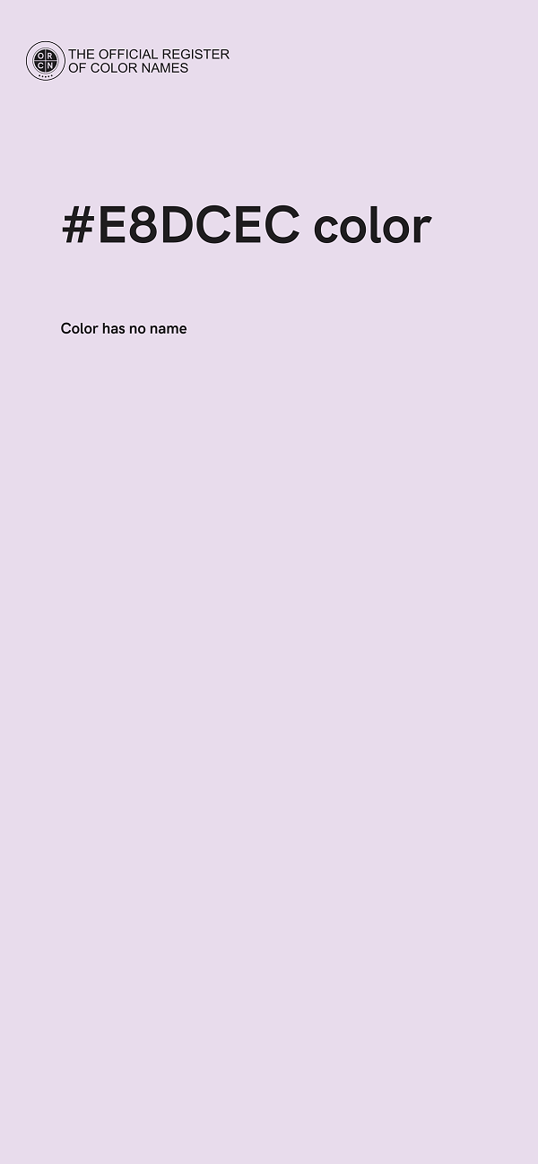 #E8DCEC color image