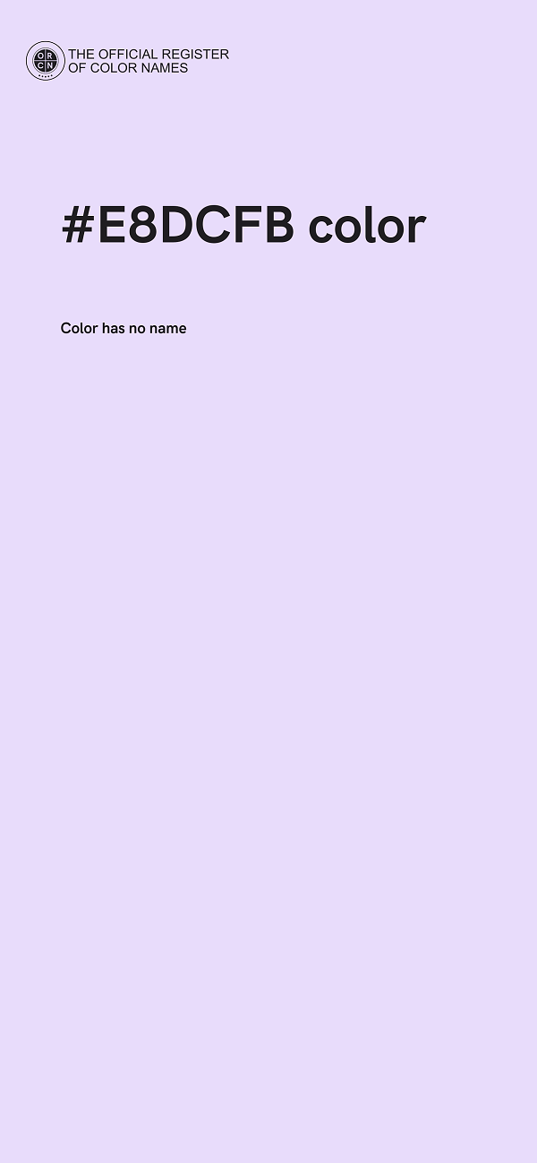 #E8DCFB color image
