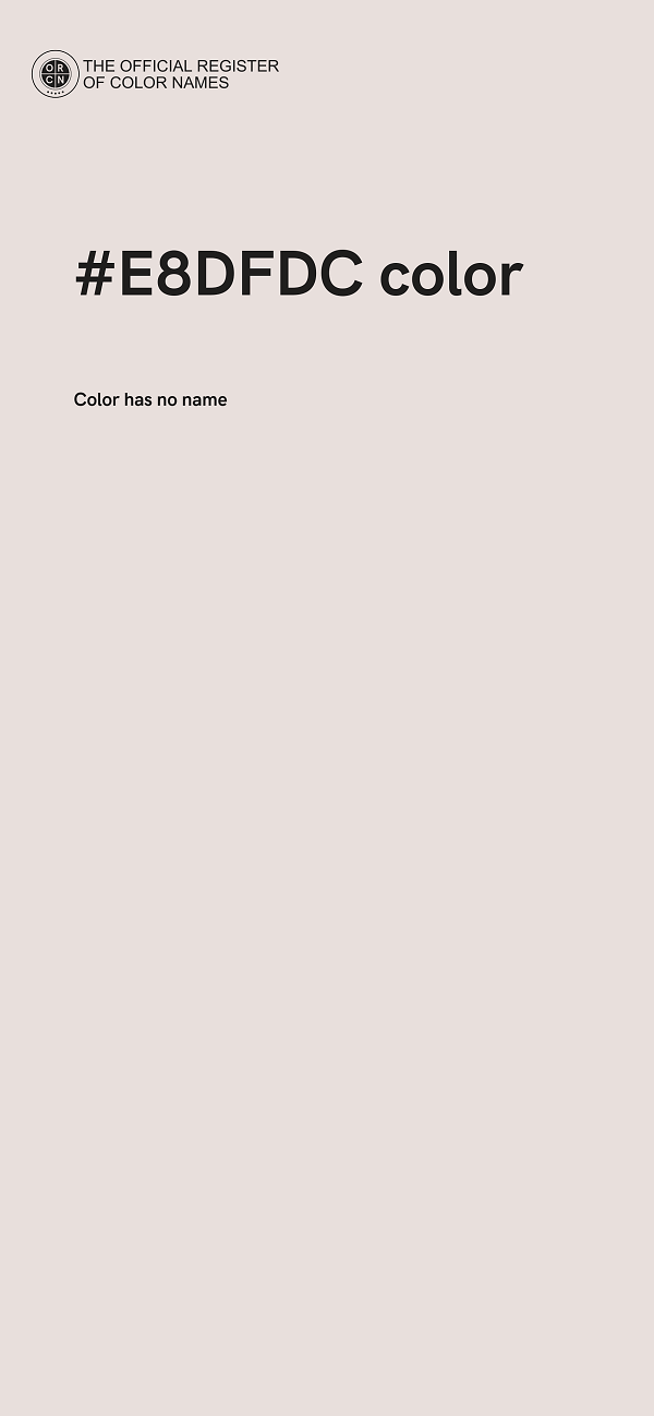 #E8DFDC color image
