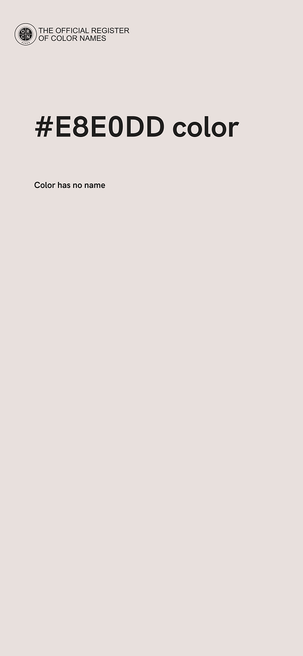 #E8E0DD color image