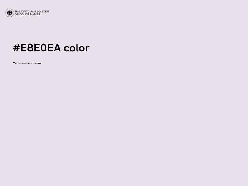 #E8E0EA color image