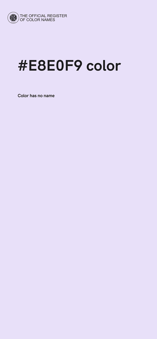 #E8E0F9 color image