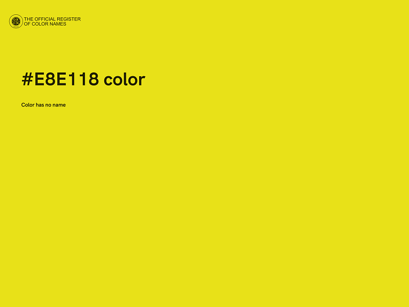 #E8E118 color image