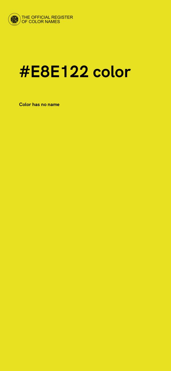 #E8E122 color image