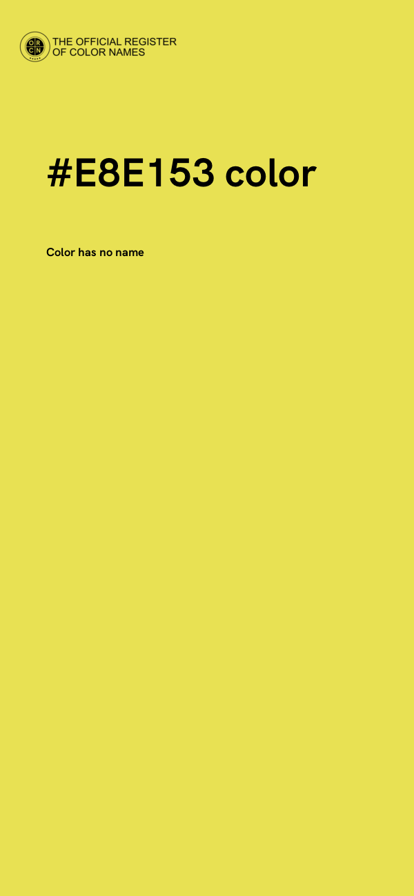 #E8E153 color image