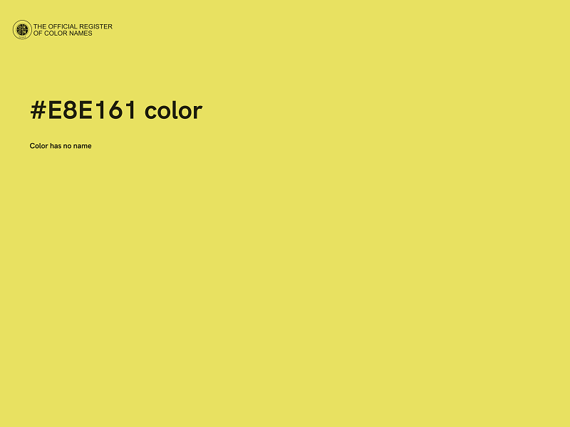 #E8E161 color image