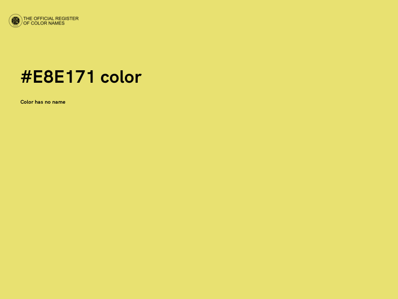 #E8E171 color image
