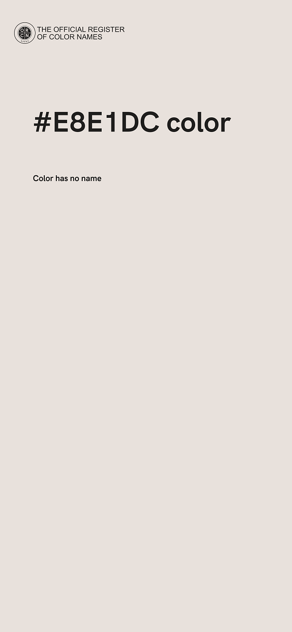 #E8E1DC color image