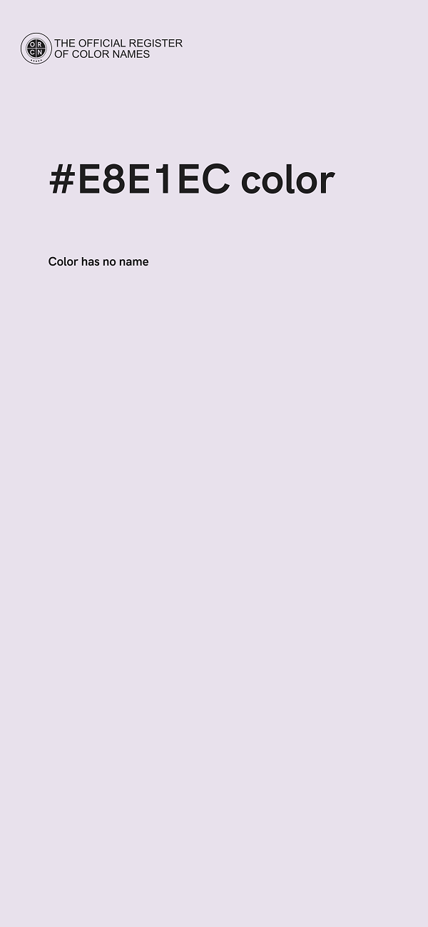 #E8E1EC color image