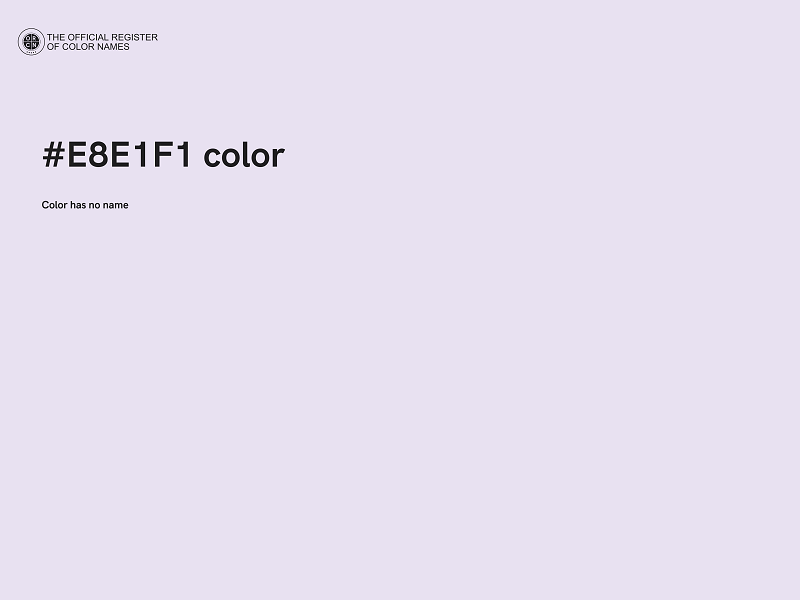 #E8E1F1 color image