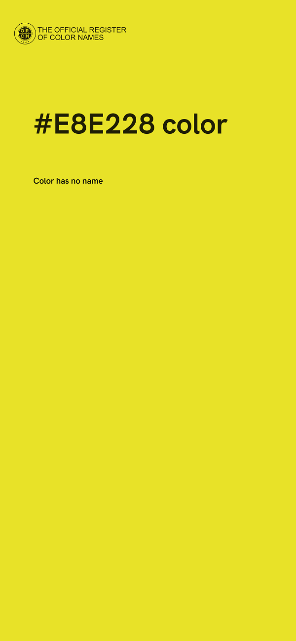 #E8E228 color image