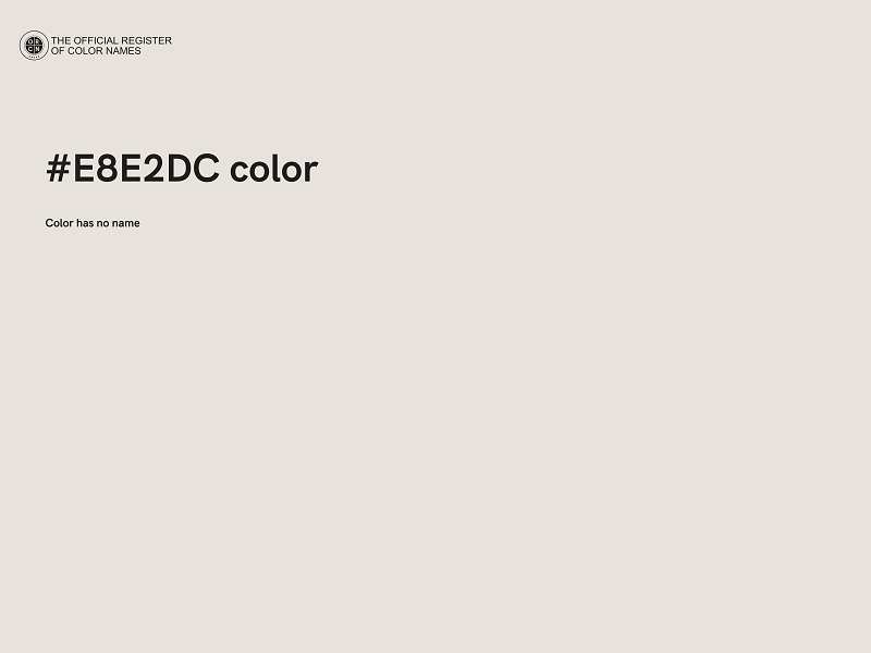 #E8E2DC color image