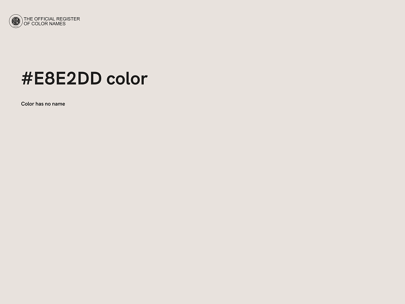 #E8E2DD color image