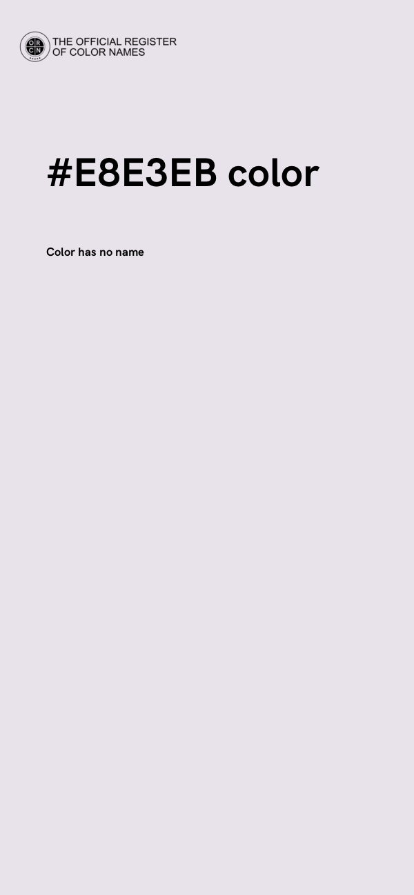 #E8E3EB color image