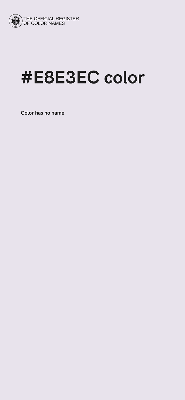 #E8E3EC color image
