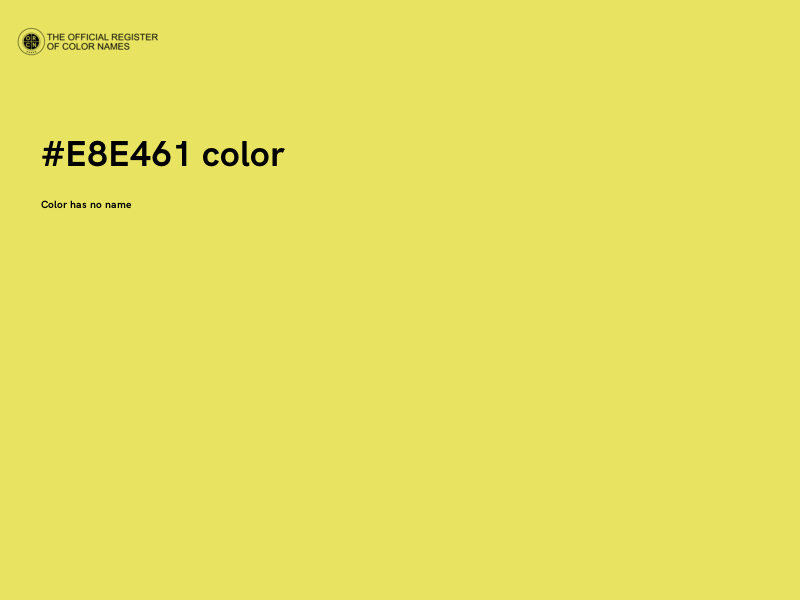 #E8E461 color image