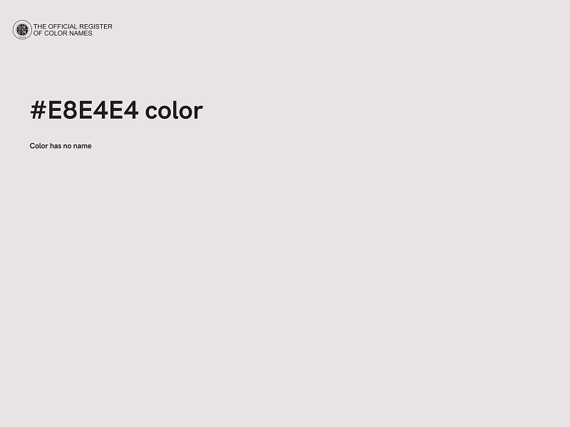 #E8E4E4 color image