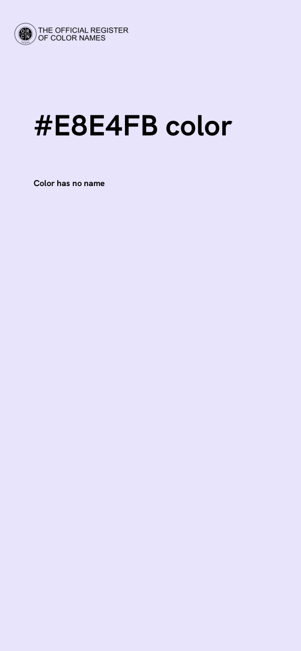#E8E4FB color image