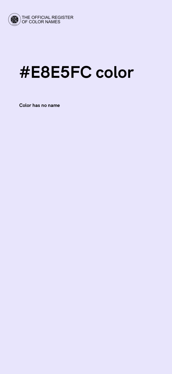 #E8E5FC color image