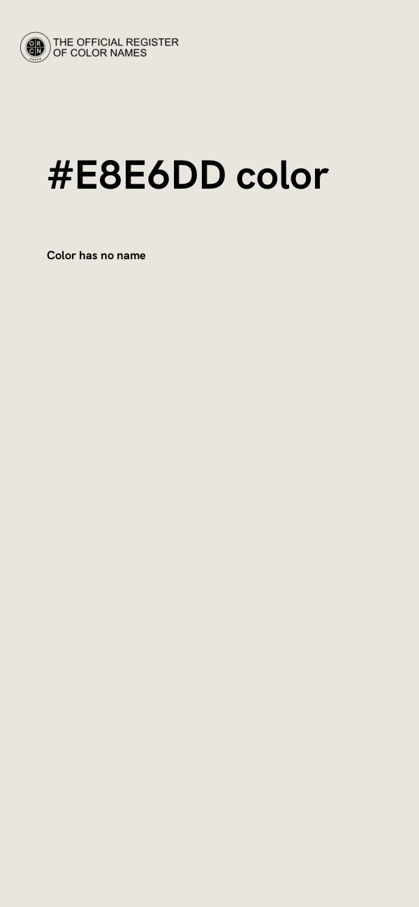 #E8E6DD color image