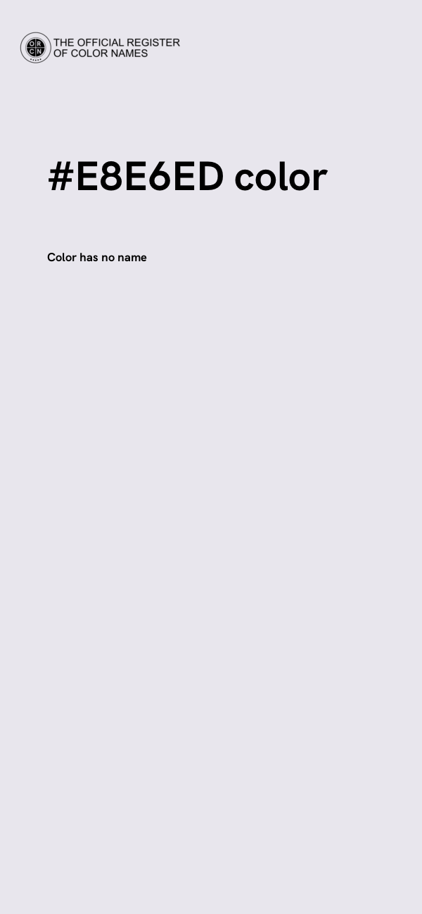 #E8E6ED color image