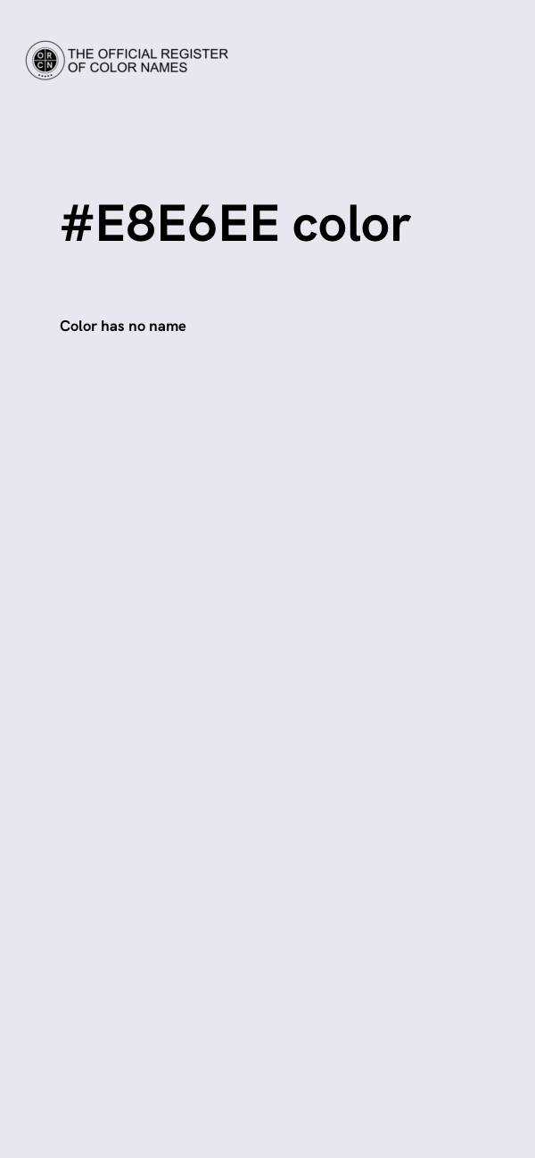 #E8E6EE color image