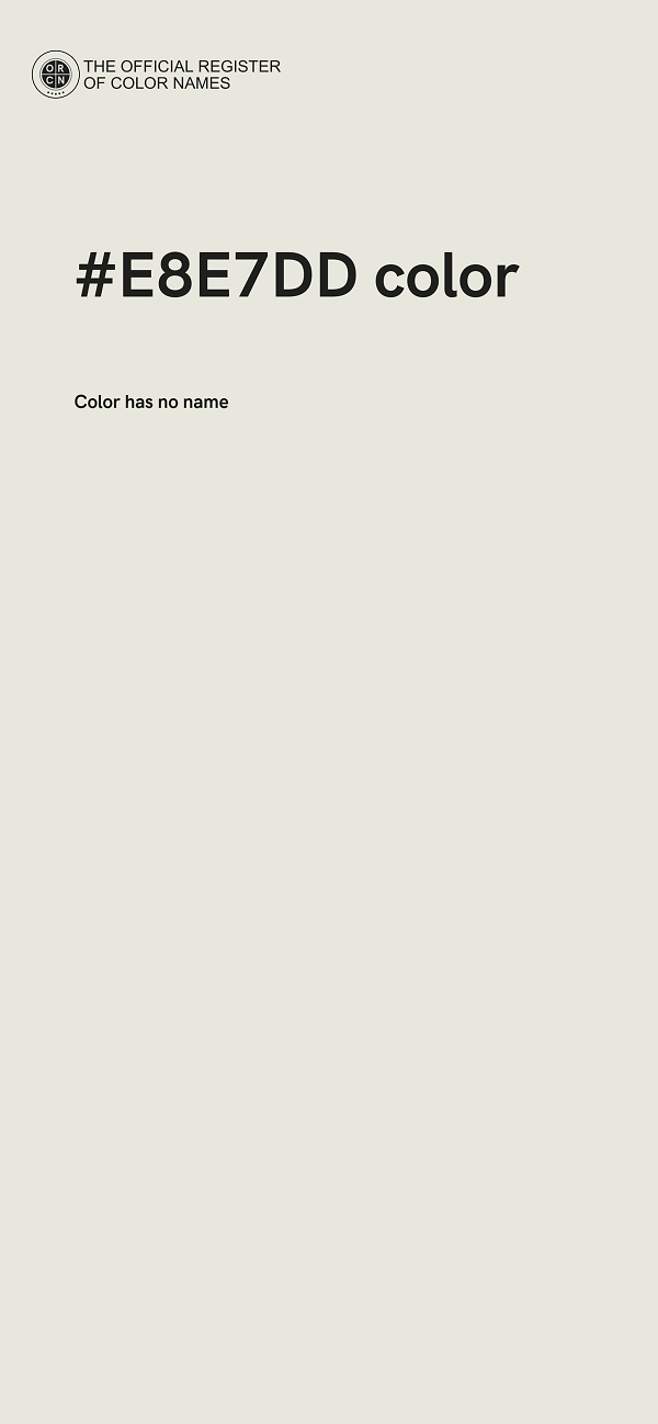 #E8E7DD color image