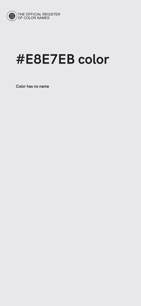 #E8E7EB color image