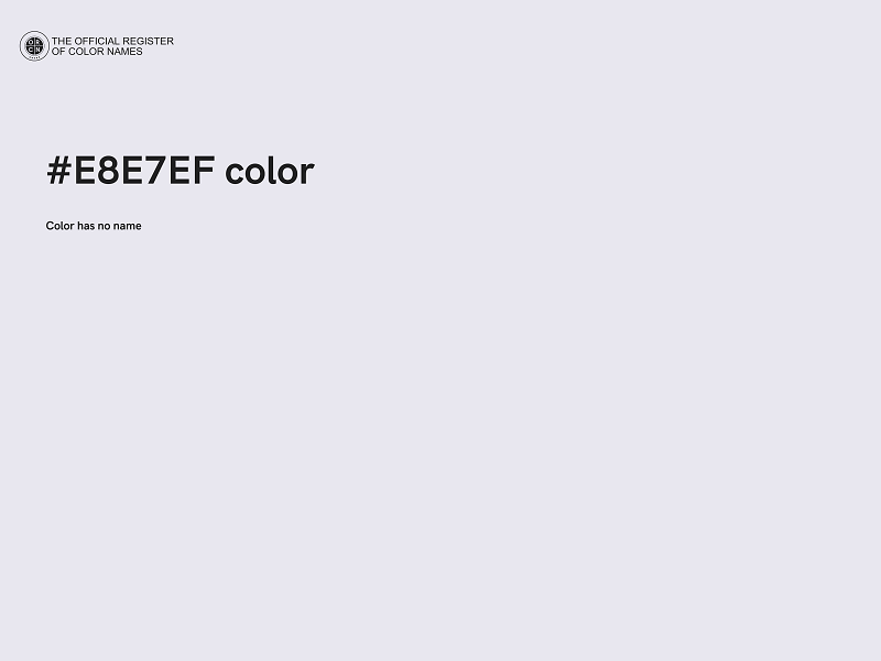 #E8E7EF color image