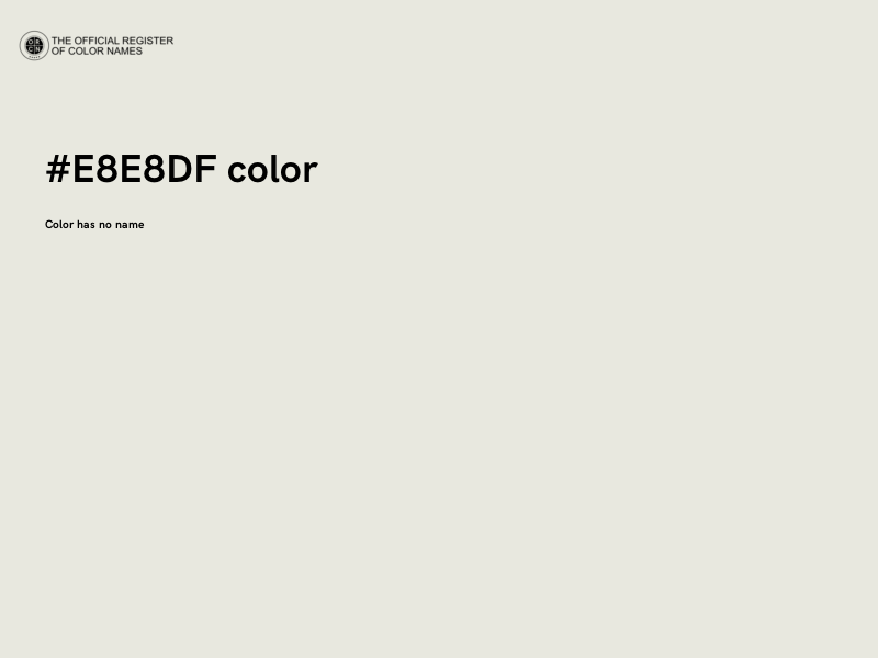 #E8E8DF color image