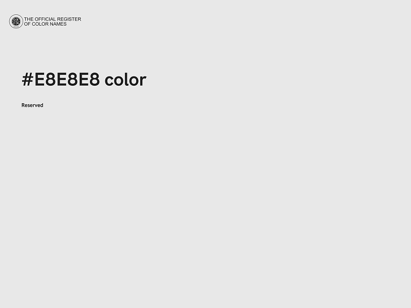#E8E8E8 color image