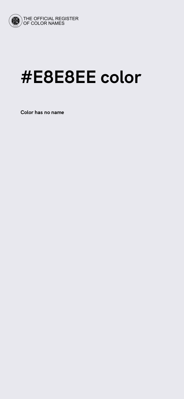#E8E8EE color image
