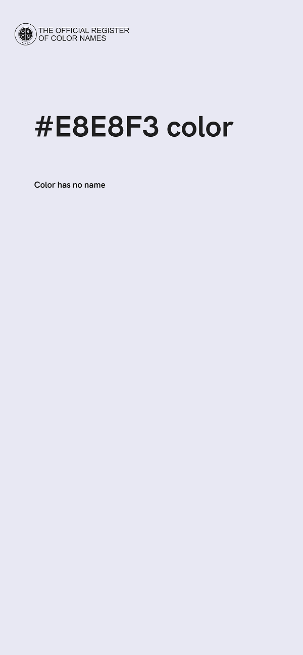#E8E8F3 color image