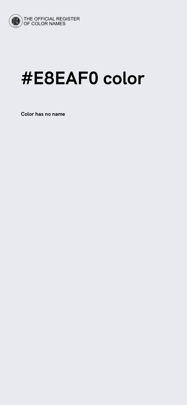 #E8EAF0 color image