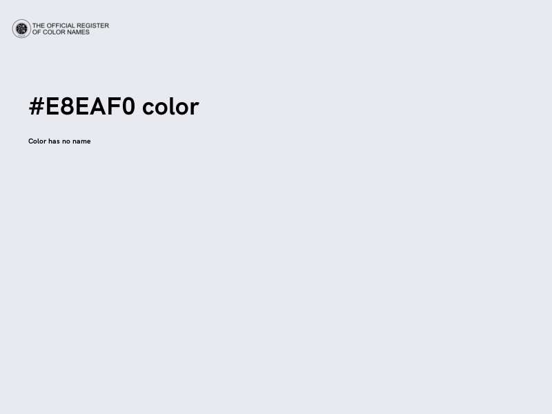 #E8EAF0 color image