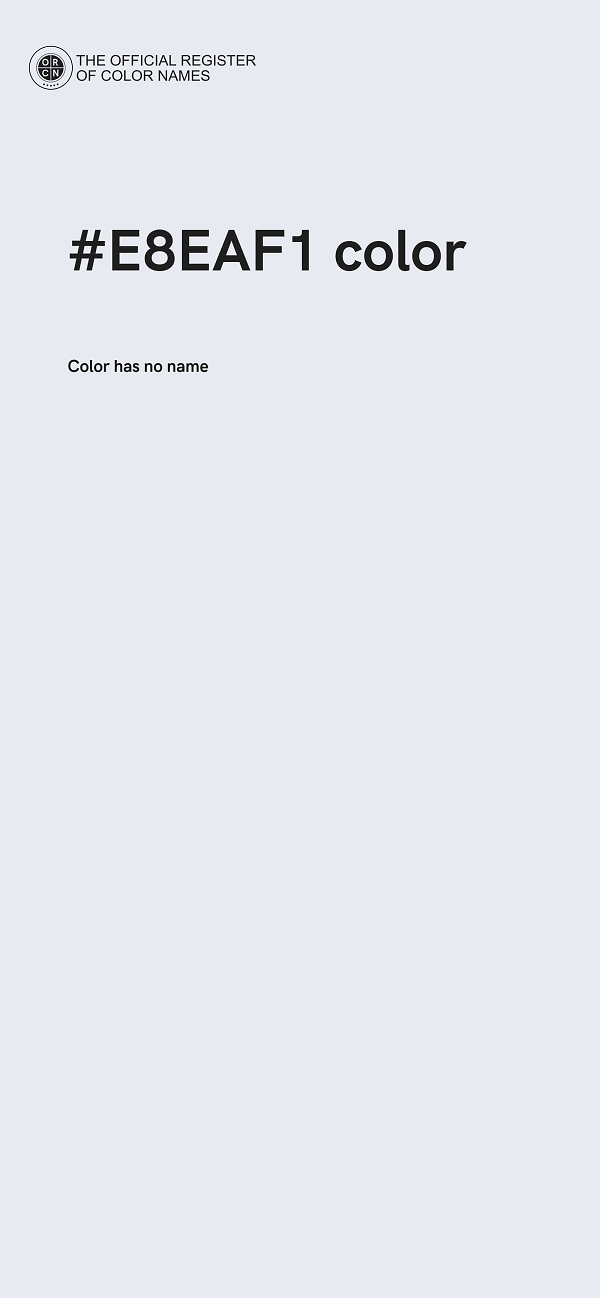 #E8EAF1 color image