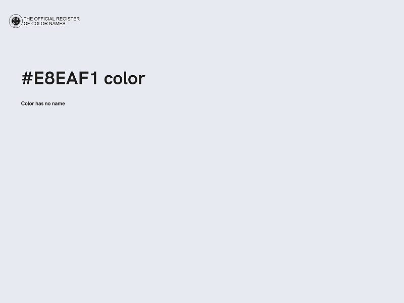 #E8EAF1 color image