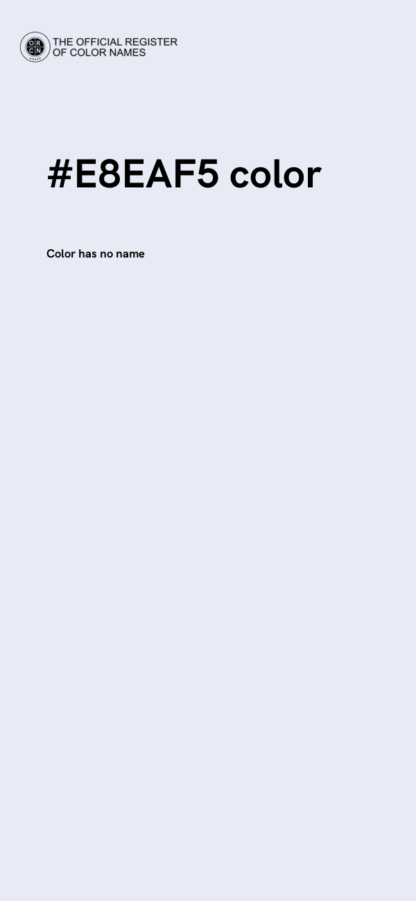 #E8EAF5 color image