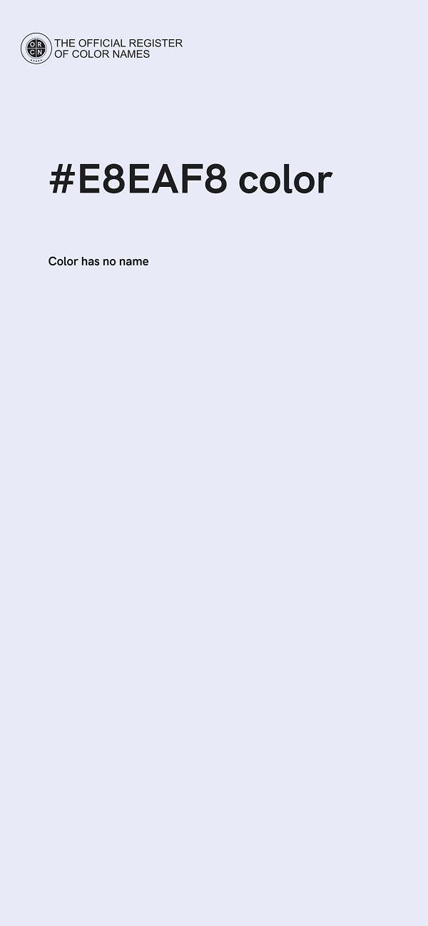 #E8EAF8 color image
