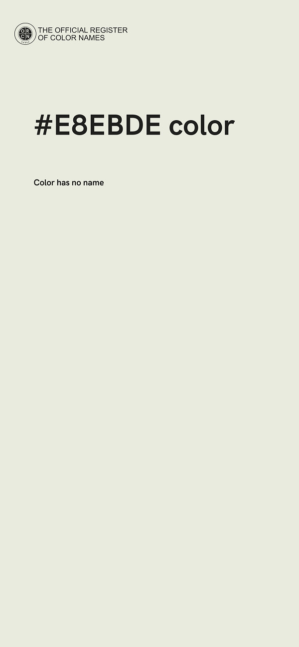 #E8EBDE color image