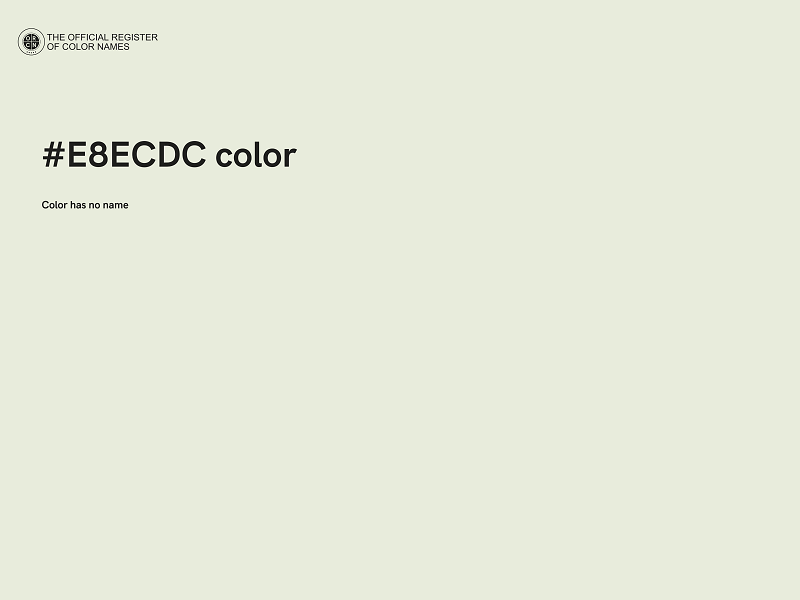 #E8ECDC color image