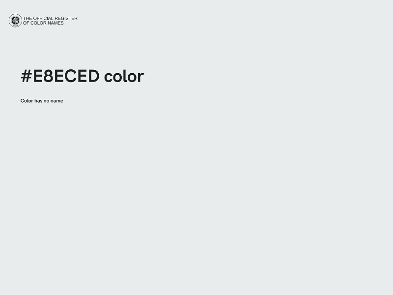 #E8ECED color image