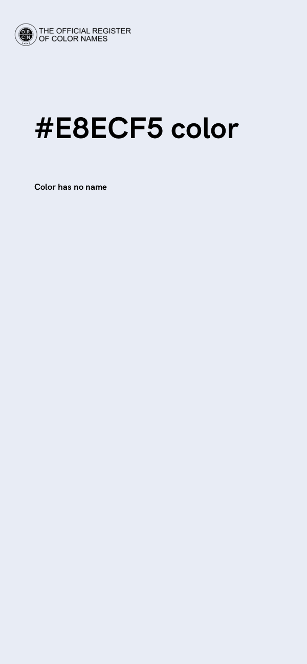 #E8ECF5 color image