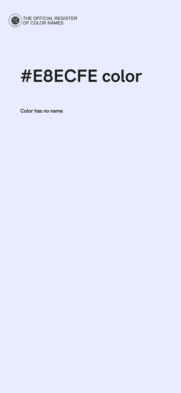 #E8ECFE color image