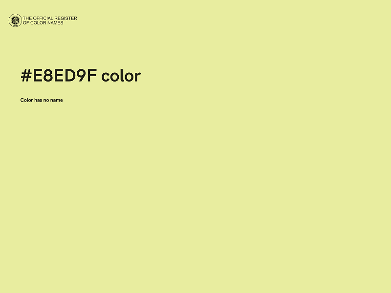 #E8ED9F color image