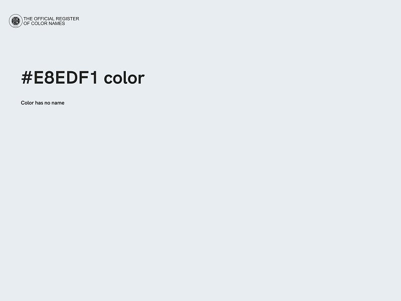 #E8EDF1 color image